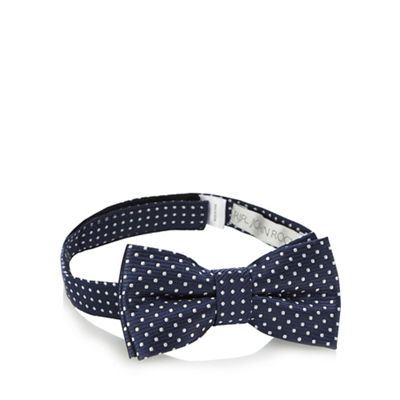 Boys' navy spotted bow tie